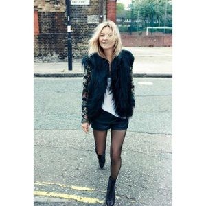 Faux fur Black vest